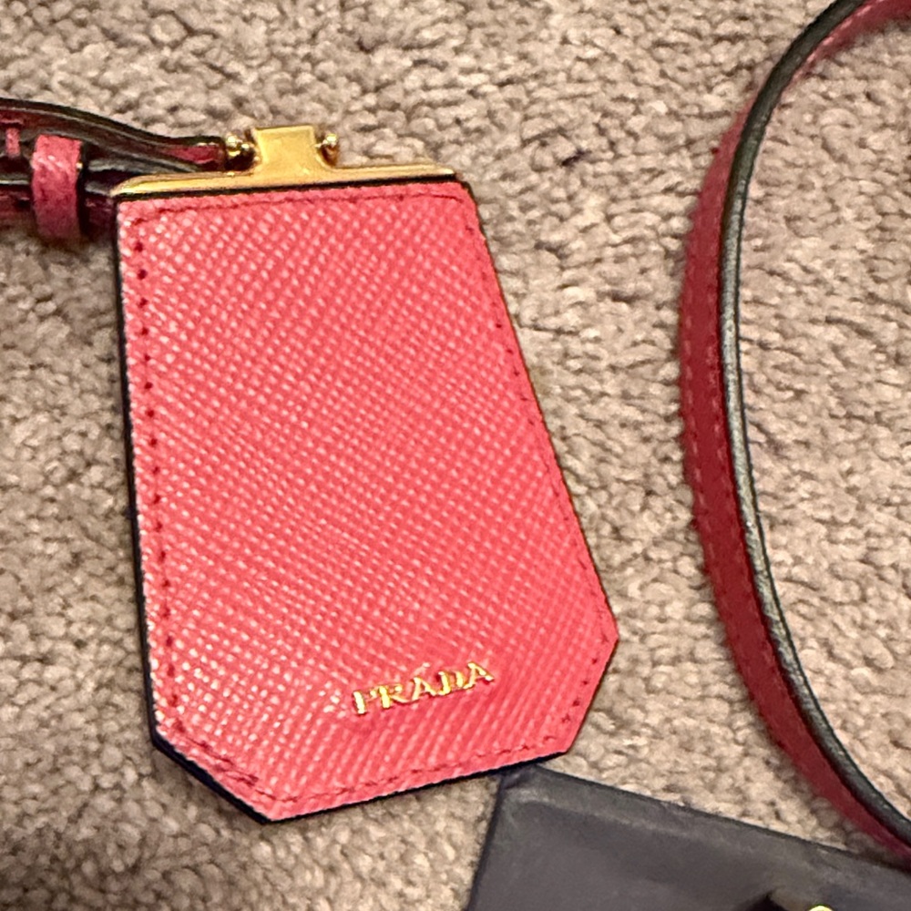 Pink Prada Staffiano Cuir in Tamaris (pink) Leather Tote - Picture 12 of 16